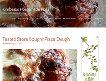 Tablet Screenshot of kimbesashomemadepizza.com